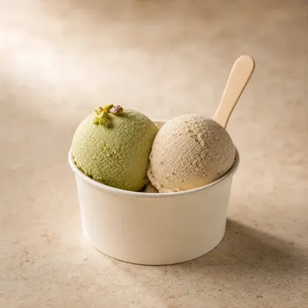 Coppetta media con due palline di gelato